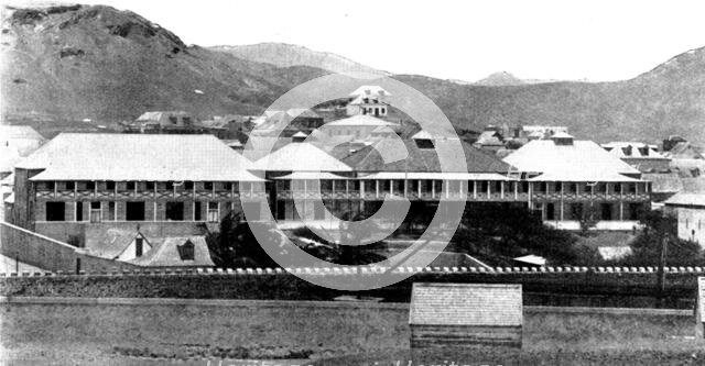 The Spanish-American War: the Brazilian Submarine Telegraph Company's Station..., Cape Verde, 1898. Creator: F. B. Foy.