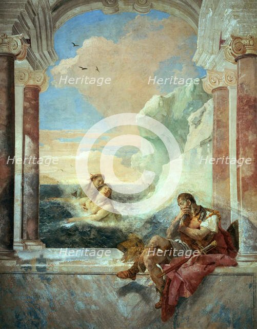 Thetis Consoling Achilles, 1757. Creator: Tiepolo, Giambattista (1696-1770).