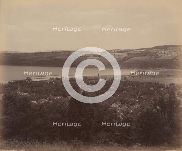 Seneca Lake and Watkins, c. 1895. Creator: William H Rau.