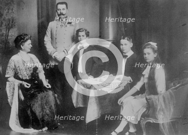 Franz Ferd. & family, between c1910 and c1915. Creator: Bain News Service.