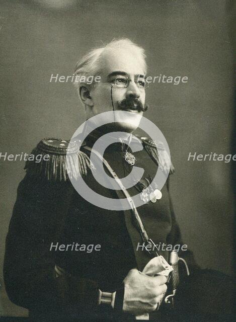 Konstantin Stanislavski as Alexander Vershinin in the play "Three Sisters" by Anton Chekhov, 1901. Creator: Anonymous.