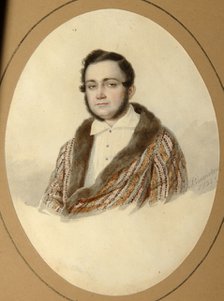 Portrait of Yakov Nikolayevich Kalinovsky (1814-1903), 1836. Artist: Vishnevitsky, Mikhail Prokopyevich (1801-1874)