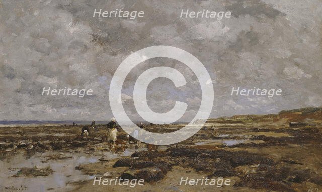 Clam-Pickers in Villerville. Creator: Wilhelm von Gegerfelt.