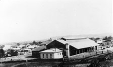 North-east end of the Roma Street Railway Station in Brisbane, c1879. Creator: Unknown.