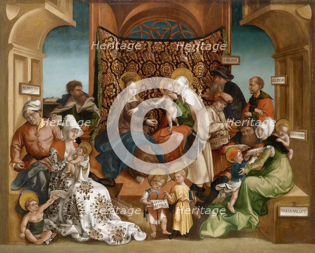 The Holy Kinship. Artist: Breu, Jörg, the Younger (1510-1547)