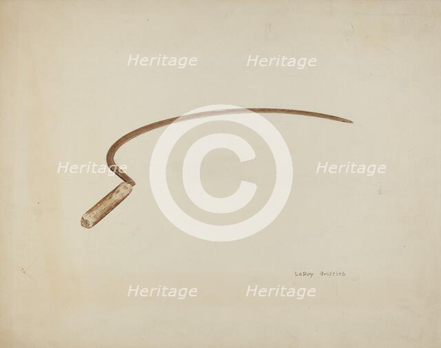 Pioneer Sickle, c. 1941. Creator: LeRoy Griffith.
