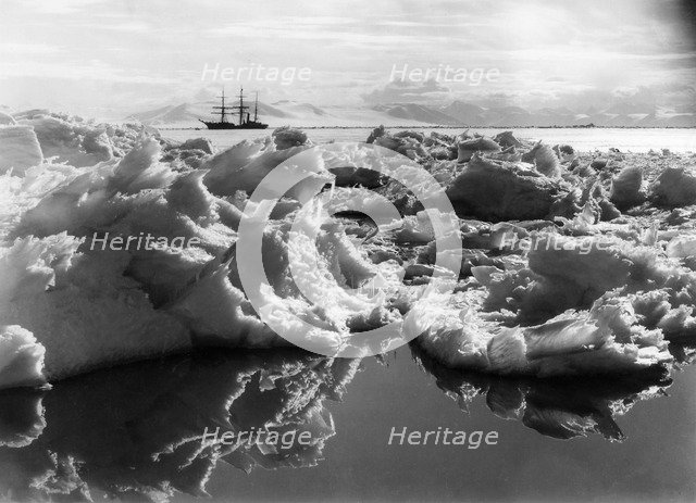 The 'Terra Nova' in McMurdo Sound, Antartica, 1911. Artist: Herbert Ponting