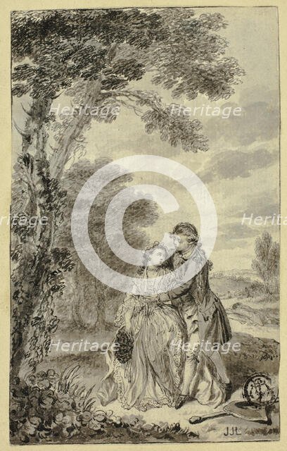 Illustration to Roderick Random, by Tobias Smollett, c. 1760. Creator: Francis Hayman.