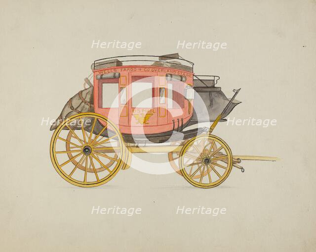 Stage-coach, 1935/1942. Creator: Rose Campbell-Gerke.