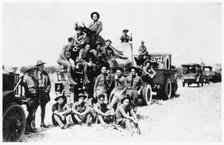 Enlisted men of the 61st Cavalry, Fort Sheridan, Illinois, USA, 1920. Artist: Unknown