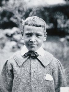 Gloucester smallpox epidemic, 1896: JR Evans, a smallpox patient, after recovery, 1896. Creator: HCF of Gloucester.
