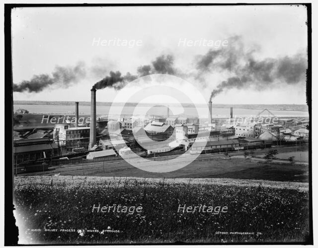 Solvay Process Co.'s works, Syracuse i.e. Solvary, between 1890 and 1901. Creator: Unknown.