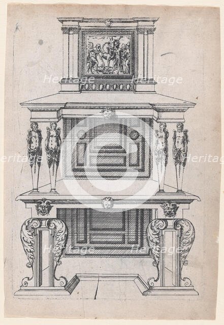 Furniture Design, 1565-70. Creator: Jacques Androuet Du Cerceau.