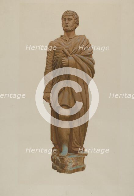 Figurehead: "Hercules", 1935/1942. Creator: John W Kelleher.