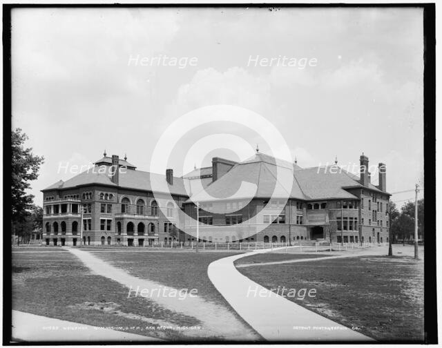 Waterman Gymnasium, U. of M., Ann Arbor, Michigan, between 1890 and 1901. Creator: Unknown.