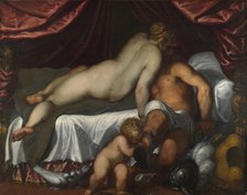 Mars and Venus, ca 1590. Artist: Palma il Giovane, Jacopo, the Younger (1544-1628)