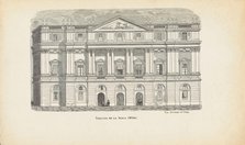 Teatro alla Scala in Milan, Mid of the 19th century. Creator: Renard, Edouard (1802-1857).