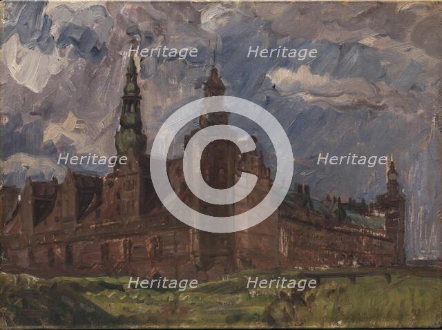 Kronborg seen from the southeast, 1904. Creator: Albert Gottschalk.