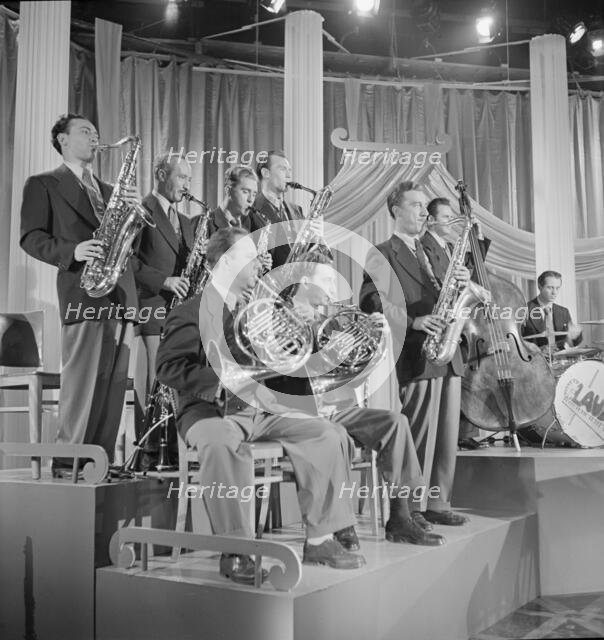 Portrait of Sandy Siegelstien, Willie Wechsler, Micky...Columbia Pictures...Beautiful Doll, NY, 1947 Creator: William Paul Gottlieb.