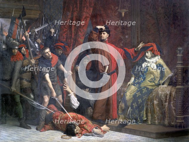 'The Provost of Merchants .. and His Heir Apparent Charles', 1879. Artist: Lucien Etienne Melingue