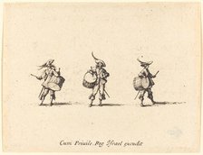 Drill with Drums, 1634/1635. Creator: Jacques Callot.
