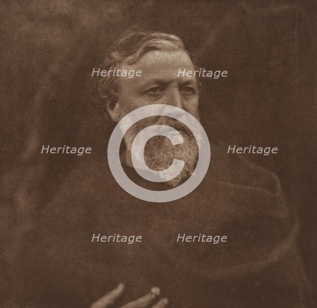 Robert Browning, May 1865, printed ca. 1902. Creator: Julia Margaret Cameron.