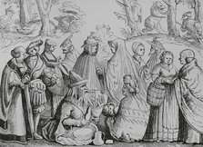 Gipsies fortune telling, 16th century, 1878.  Creator: Unknown.