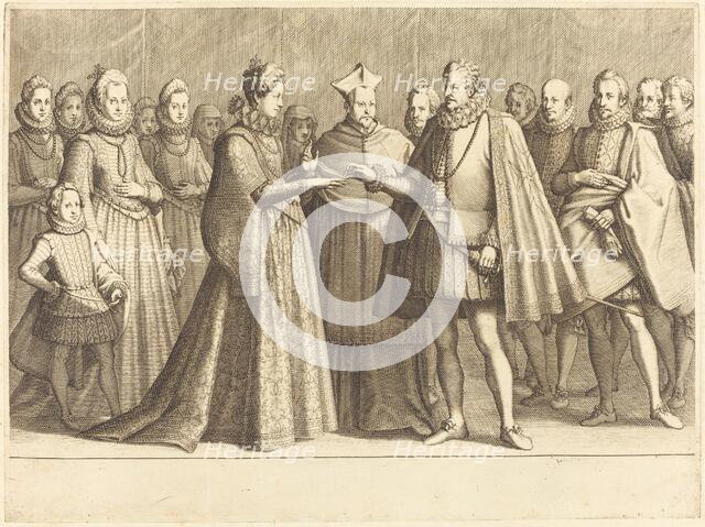 The Marriage of Ferdinando and Christine of Lorraine, c. 1614. Creator: Jacques Callot.