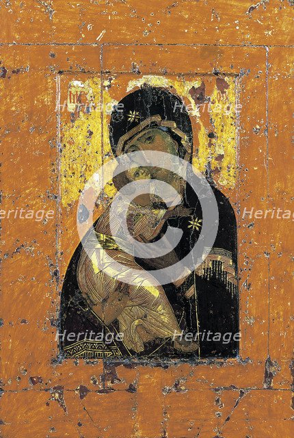 The Virgin of Vladimir, Byzantine icon, early 12th century. Artist: Unknown