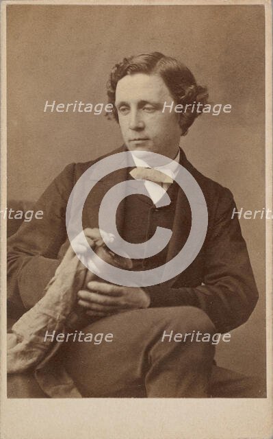Portrait of Lewis Carroll (1832-1898), 1863. Creator: Rejlander, Oscar Gustav (1813-1875).