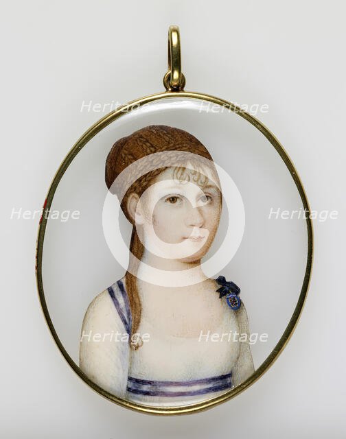 Portrait Miniature of Princess Louisa Carlotta, c1819. Creator: Unknown.