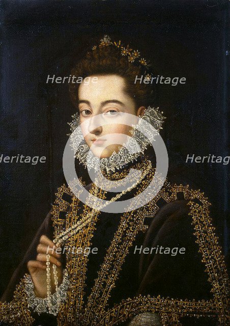 Portrait of the Infanta Catherine Michelle of Spain', (1567-1597), 1582-1585. Creator: Sánchez Coello, Alonso (1531-1588).