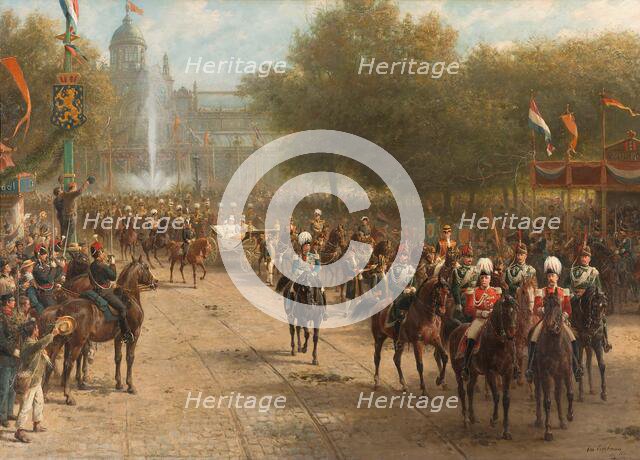 The Frederiksplein, Amsterdam, during the Entry of Queen Wilhelmina, 5 September 1898, 1898-1900. Creator: Otto Eerelman.