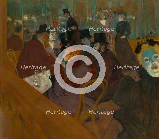 At the Moulin Rouge, 1892/95. Creator: Henri de Toulouse-Lautrec.