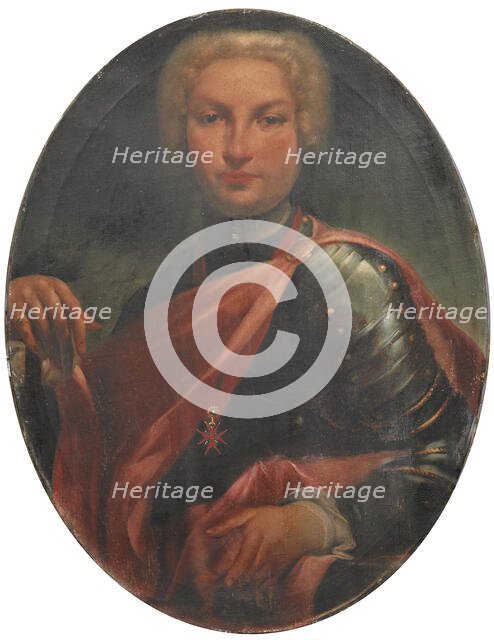 Portrait of Count János Bernard István Pálffy de Erdod (1664-1751), in armour and wearing the Order  Creator: Crespi, Luigi (1709-1779).