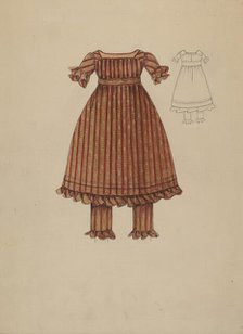 Child's Dress, c. 1936. Creator: Margaret Concha.