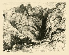 'The Ravine at Delphi (Scene of the Repulse of the Gauls.)', 1890.   Creator: Unknown.