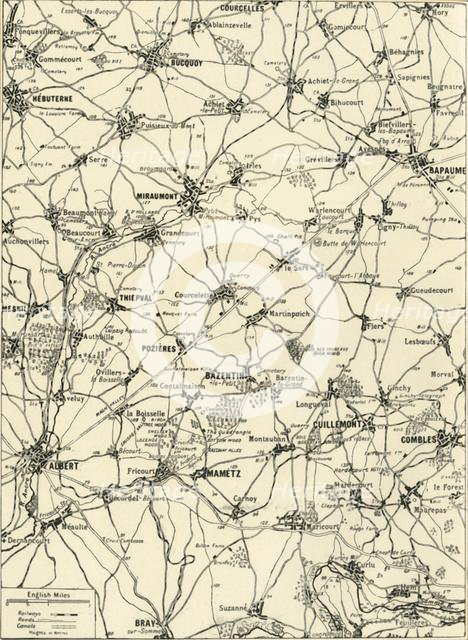 'Large Scale Map of the Area of Victory in the "Great Push" of 1916', 1917. Creator: Unknown.