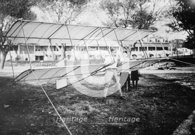 Malcolm Allison - with glider, between c1910 and c1915. Creator: Bain News Service.