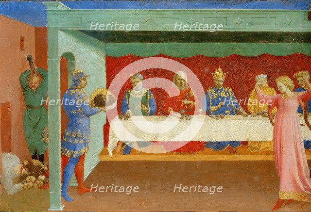 The Feast of Herod and the Beheading of Saint John the Baptist, ca 1430. Artist: Angelico, Fra Giovanni, da Fiesole (ca. 1400-1455)
