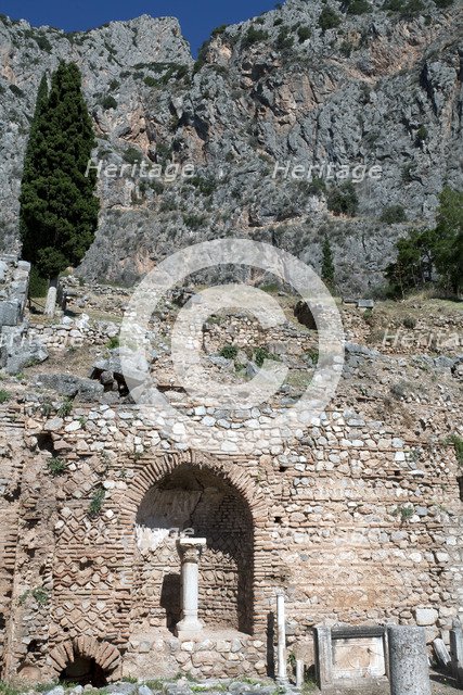 The Roman Agora in Delphi, Greece. Artist: Samuel Magal