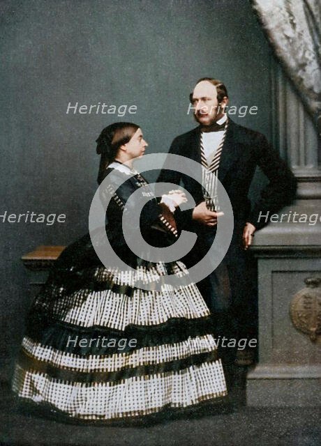 Queen Victoria and Albert, Prince Consort, 1861 (1964). Creator: John Jabez Edwin Mayall.