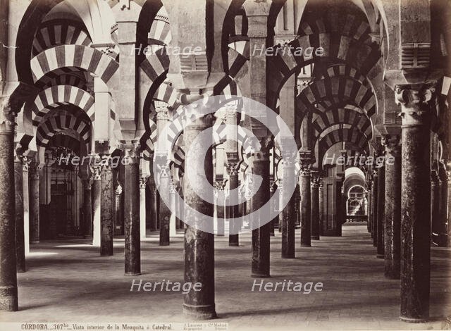 Cordoba, Vista Interior de la Mezquita O Cathedral, c1860. Creator: Juan Laurent.
