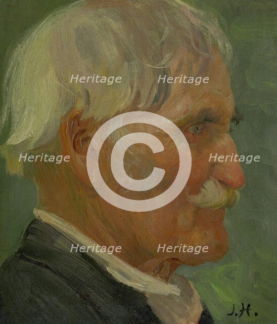 Head of an Old Man, 1890-1900. Creator: Jozef Hanula.