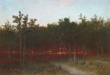 Twilight in the Cedars at Darien, Connecticut, 1872. Creator: John Frederick Kensett.