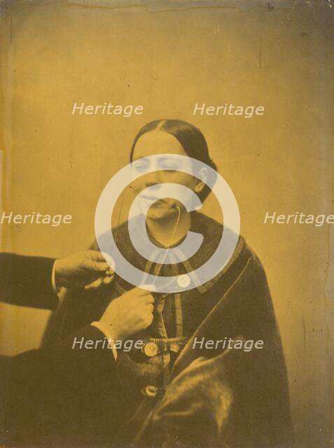 Scornful disgust (left); Scornful laughter (right), 1854-1856, printed 1862. Creator: Duchenne de Boulogne.