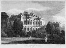 Earl Spencer's House, Green Park, Westminster, London, 1815.Artist: Byrne