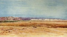 'The Western Shore of the Dead Sea', 1902. Creator: John Fulleylove.