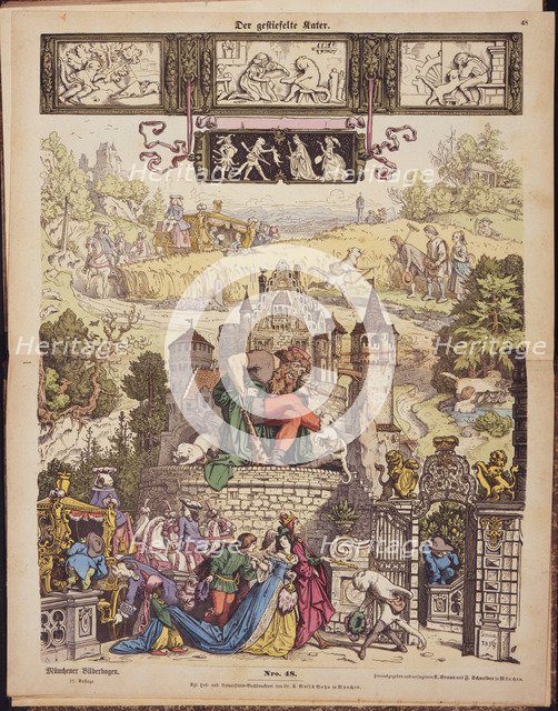 Illustration to Puss in Boots by Ch. Perrault.