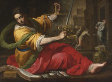 Allegory of Justice, 1656. Artist: Mei, Bernardino (1612-1676)